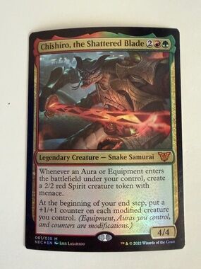 Chishiro, the Shattered Blade - Magic: The Gathering Foil Card Aura Theme
